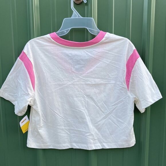 Women’s Juniors Peanuts Graphic Short Sleeve Cropped Jersey T-Shirt Size M - Picture 3 of 3